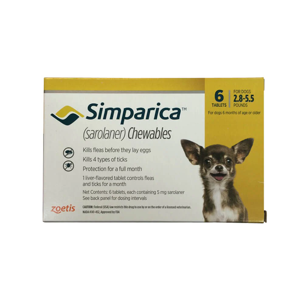 Simparica Chewable Tablets for Dogs - Pet's Shop