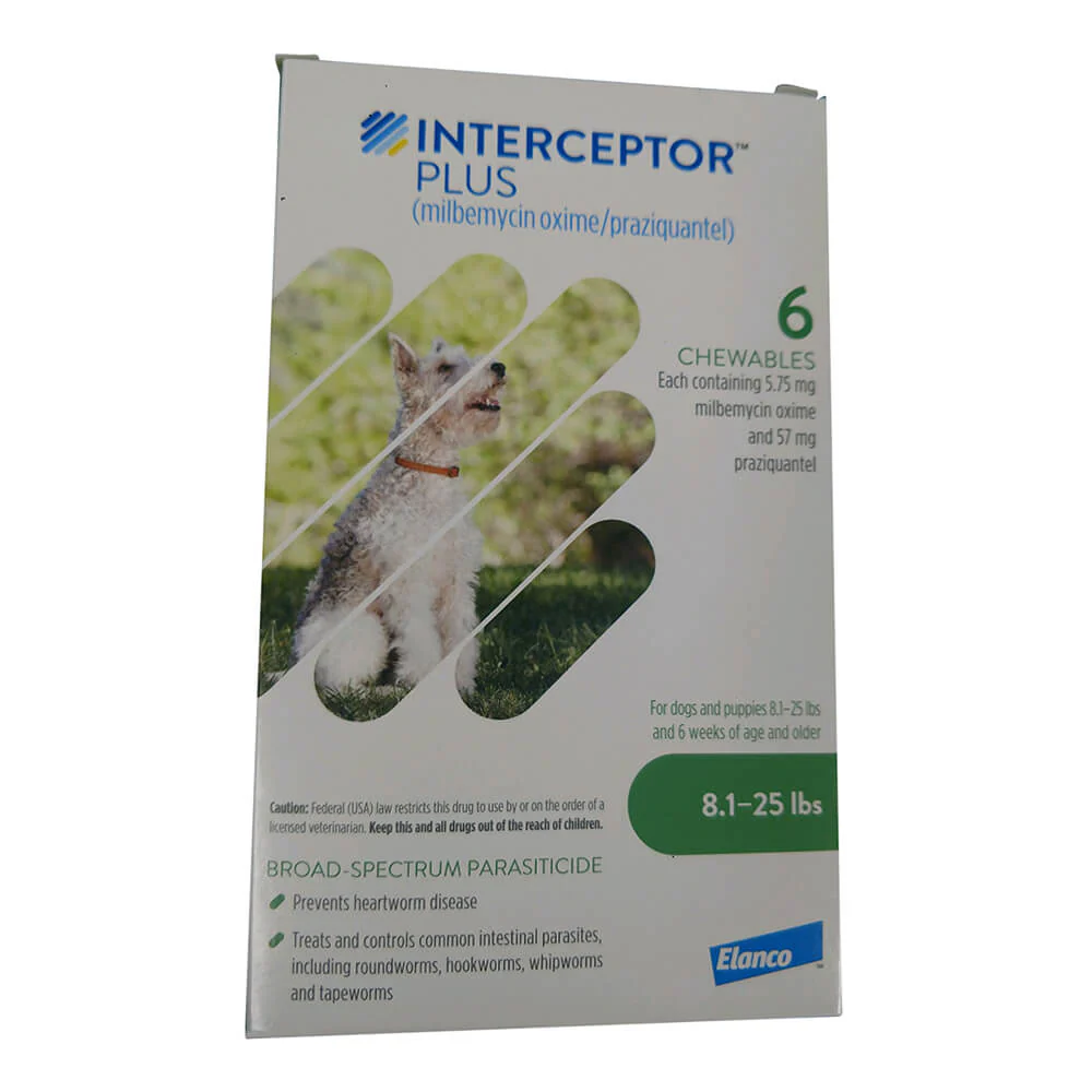 Rx Interceptor Plus Chewable Tablets for Dogs - Pet's Shop