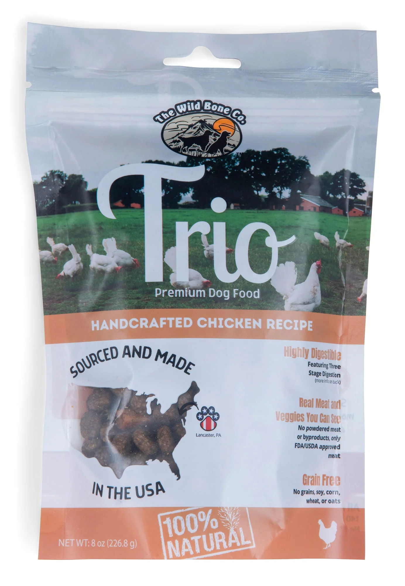 Trio Premium Dog Food, Chicken, 8 oz - Pet's Shop