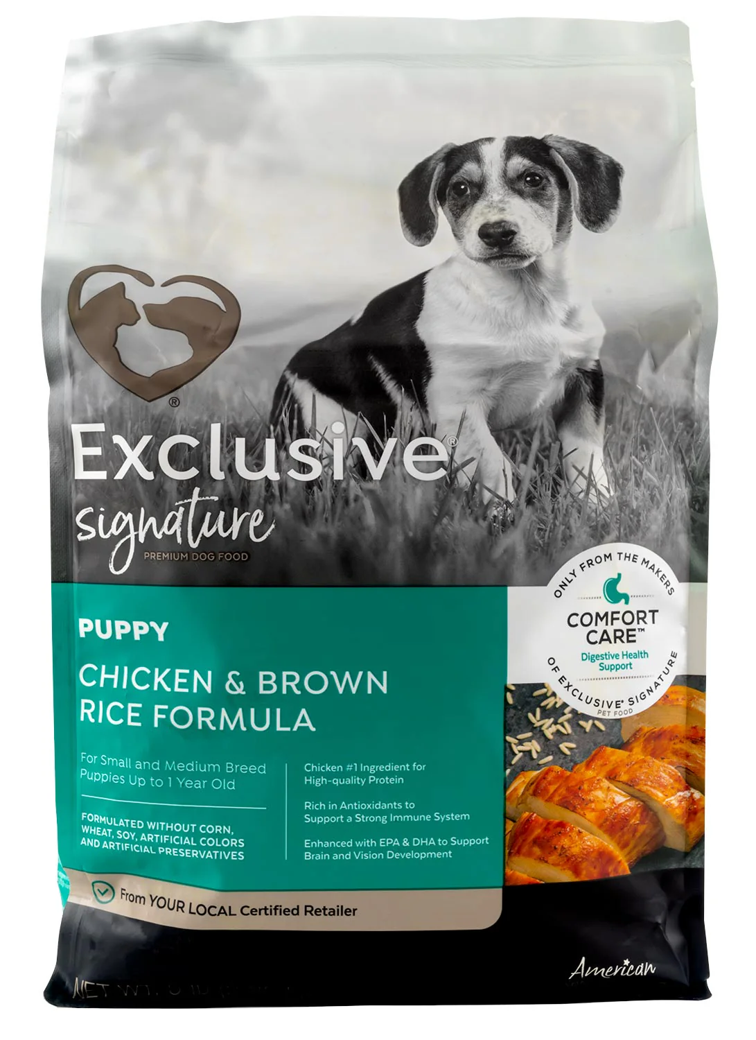 Purina Exclusive Puppy Food, Chicken/Brown Rice - Pet's Shop