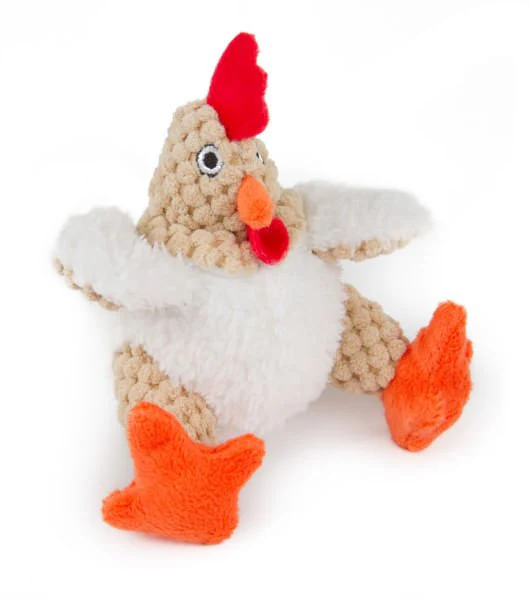 Fat White Rooster Dog Toy - Pet's Shop