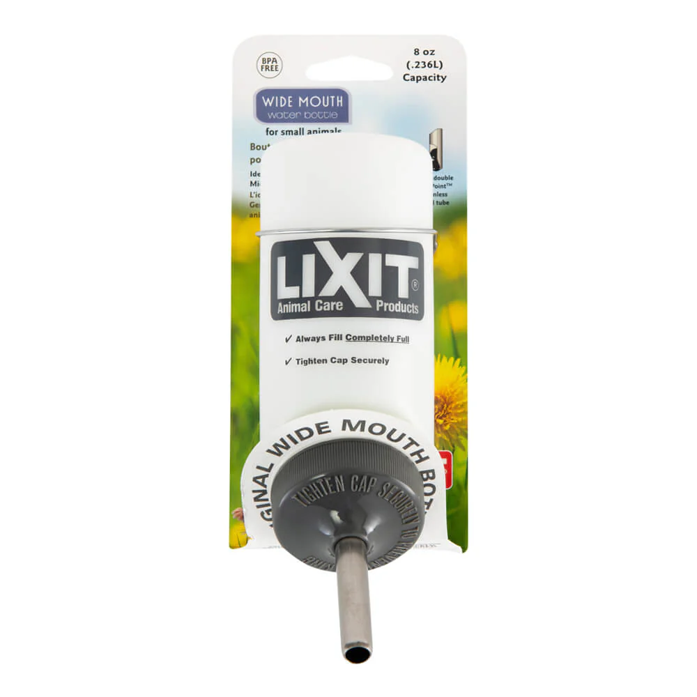 Lixit Plastic Wide Mouth Bottle - Pet's Shop