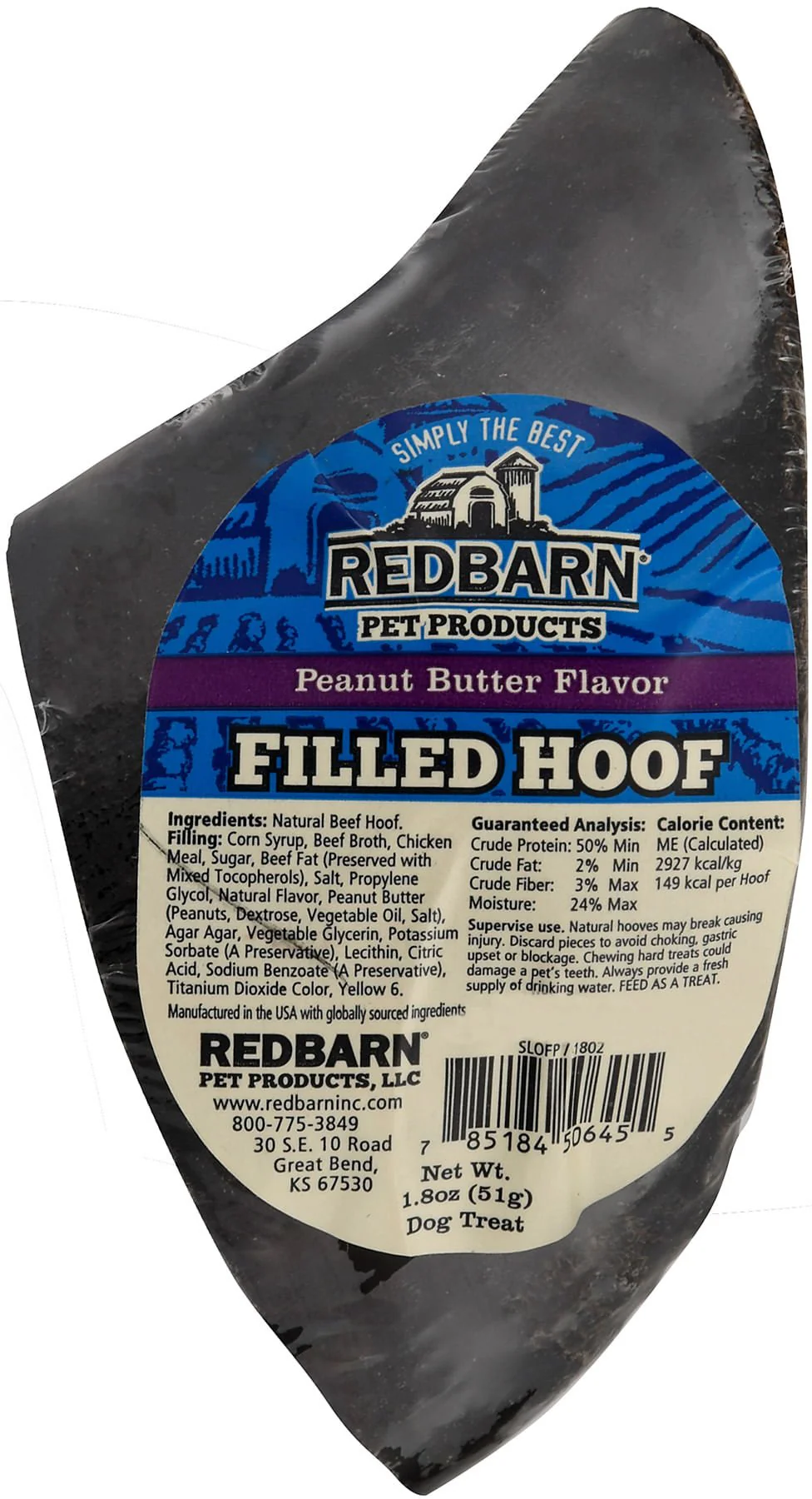 Redbarn Dog Treats Filled Cow Hoof - Pet's Shop