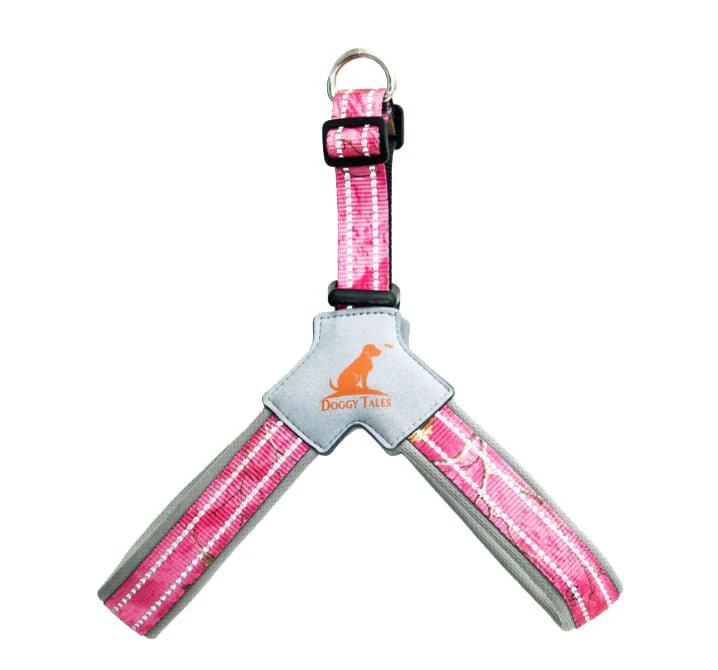 Doggy Tales Realtree Step In V Harness, Paradise Pink - Pet's Shop