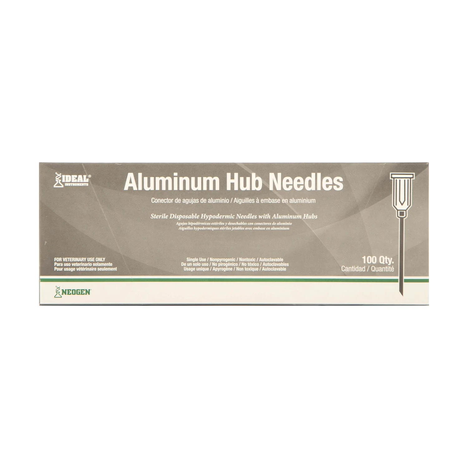 Ideal Aluminum Hub Needles, Box of 100 - Pet's Shop