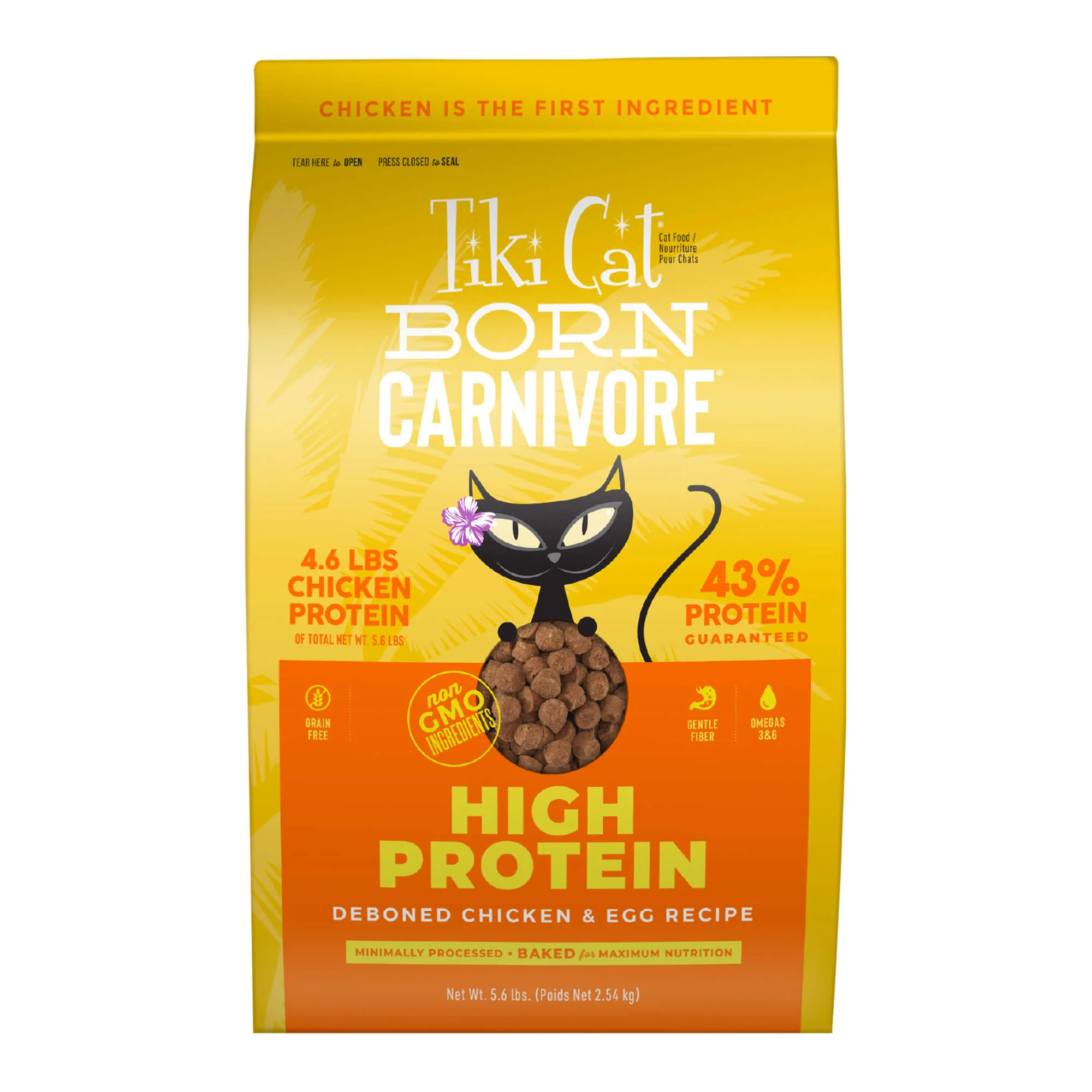 Tiki Cat Born Carnivore High Protein Dry Cat Food, Deboned Chicken & Egg - Pet's Shop