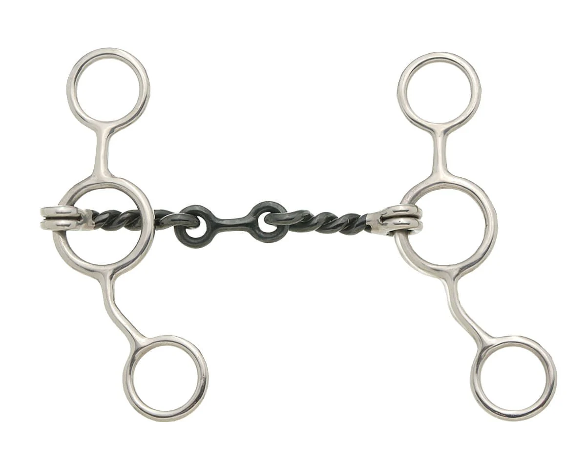 Sweet Iron Dogbone Twisted Wire Gag Snaffle - Pet's Shop