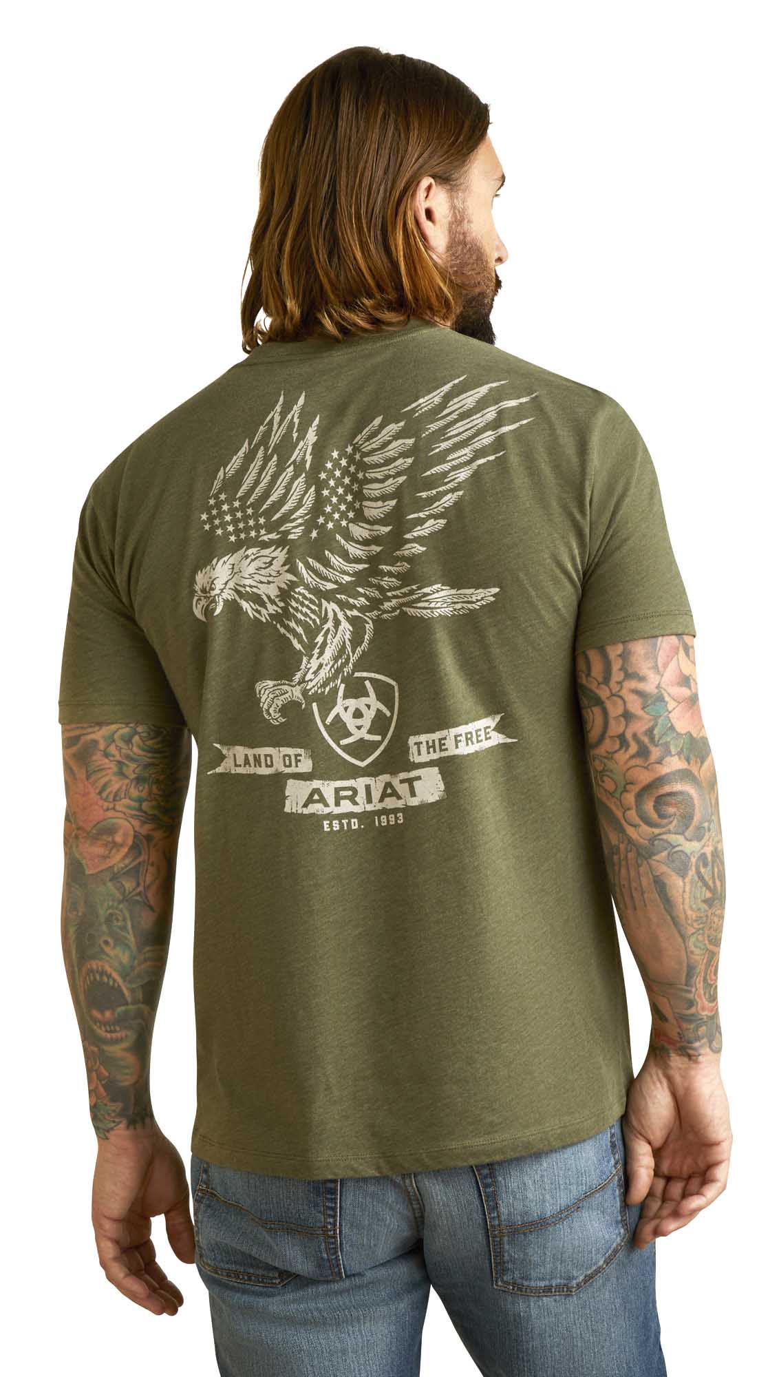 Ariat Men's Fighting Eagles Short Sleeve T-Shirt - Pet's Shop