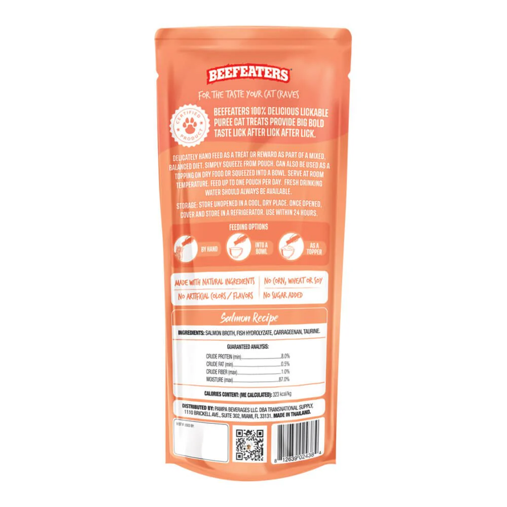 Beefeaters Lickables Puree Cat Treat, 3 ct, Case of 12 - Pet's Shop