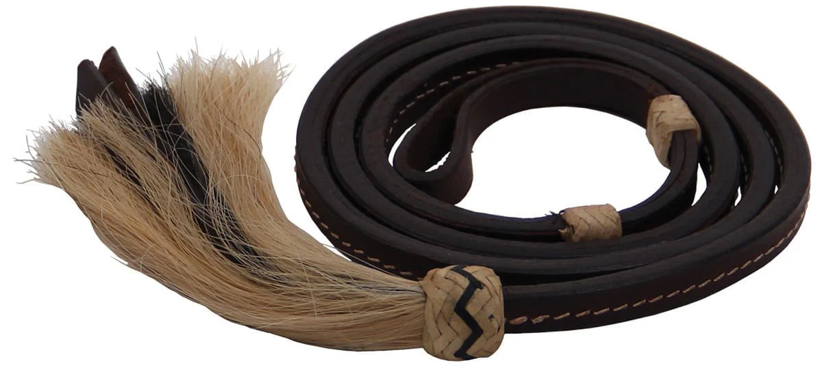 Horse Hair Over Under Whip, Dark Oil - Pet's Shop