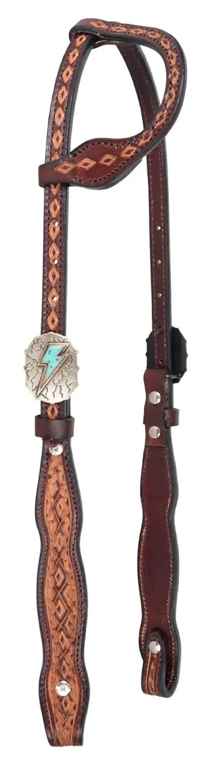 Circle Y Montana One Ear Headstall, Full - Pet's Shop