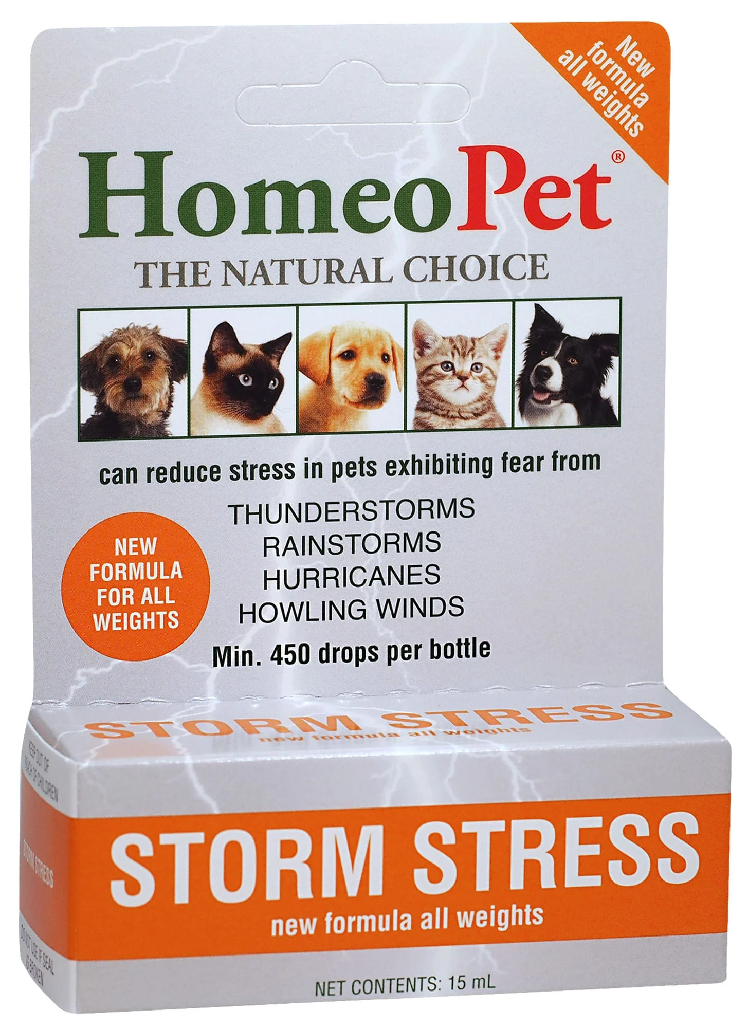 HomeoPet Storm Stress, 15 mL - Pet's Shop