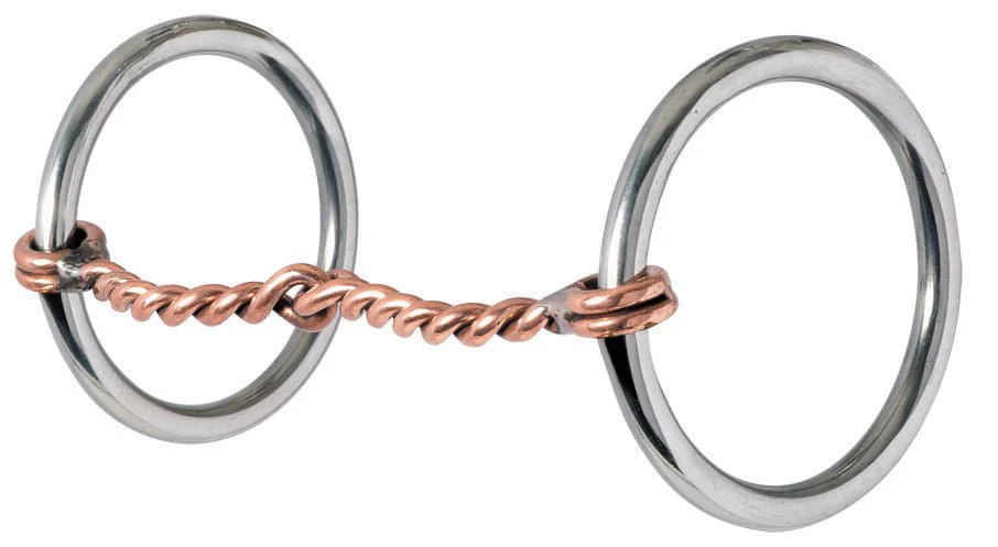 Reinsman Traditional Twisted Copper Loose Ring Snaffle Bit - Pet's Shop