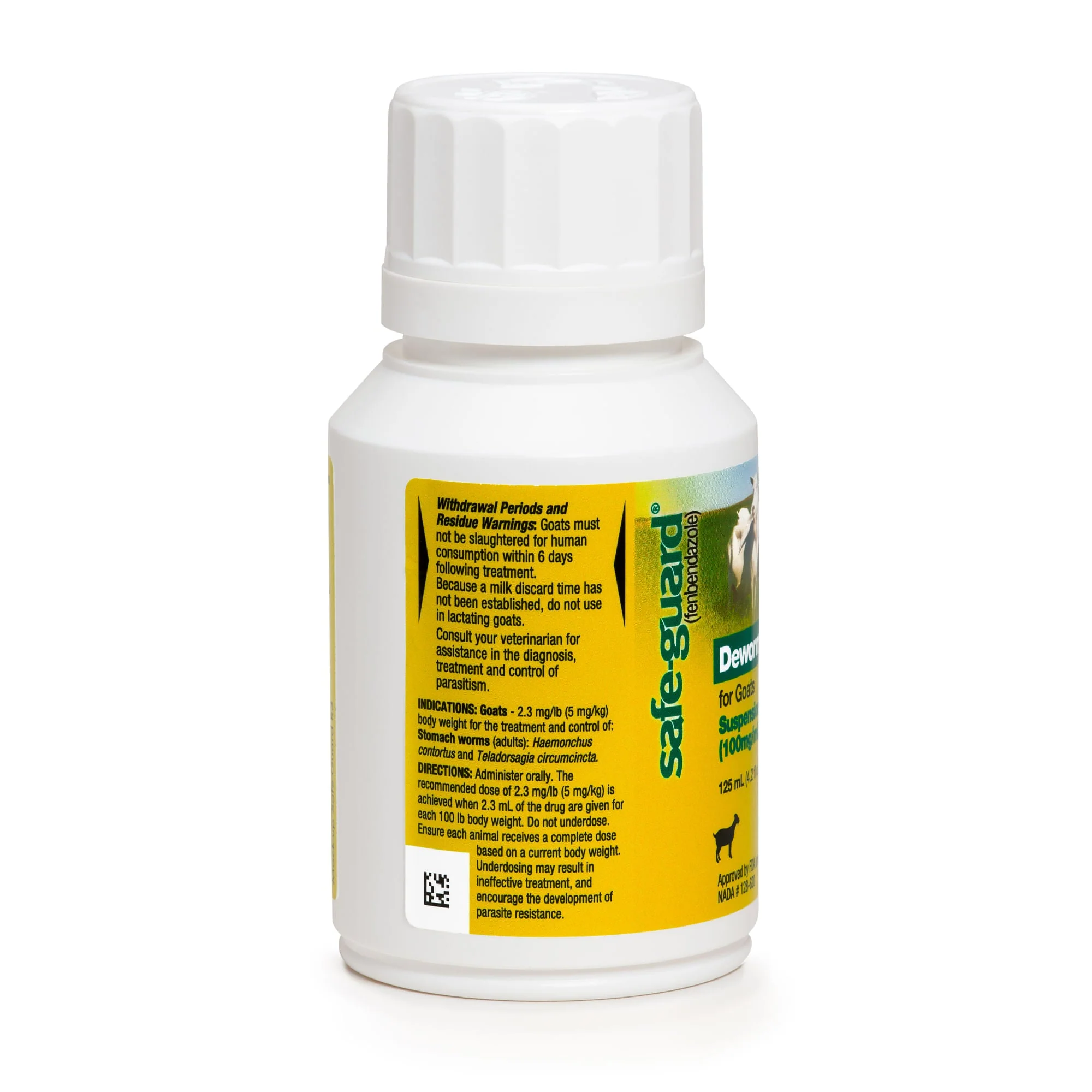 Safe-Guard Goat Dewormer (10% Suspension), 125 mL - Pet's Shop
