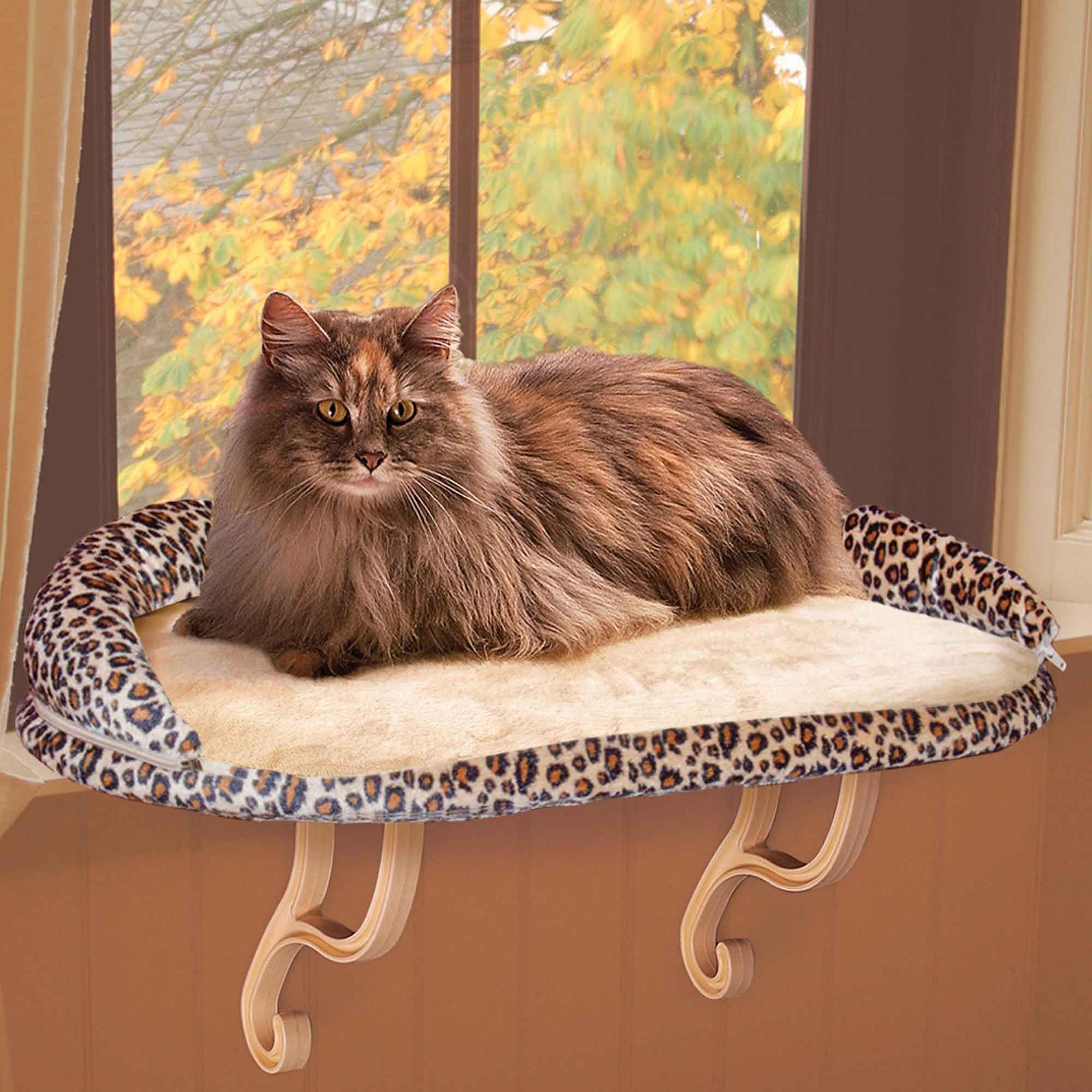 K&H Pet Products Deluxe Kitty Sill with Removable Bolster - Pet's Shop