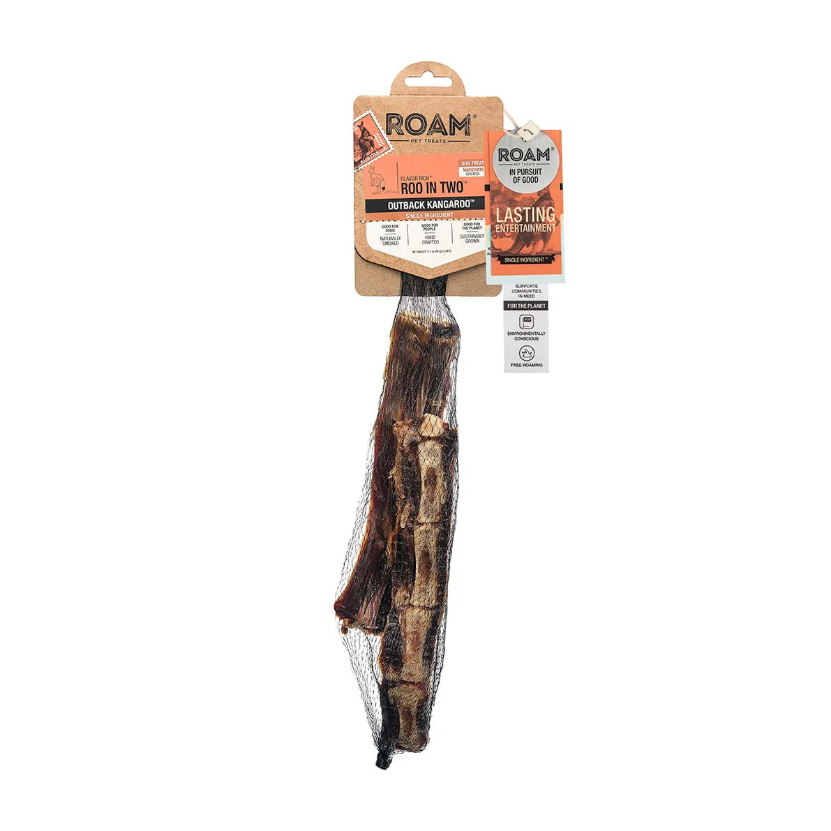 Roam Dog Treats Roo in Two Kangaroo Tail Split - Pet's Shop