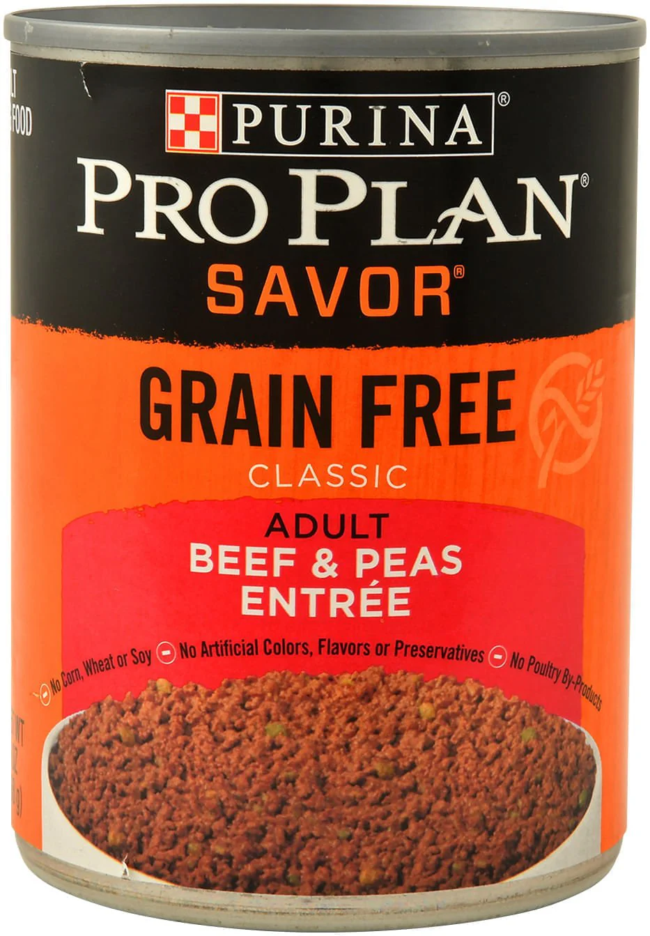 Pro Plan Savor Grain Free Canned Dog Food, Beef and Peas, 13 oz - Pet's Shop