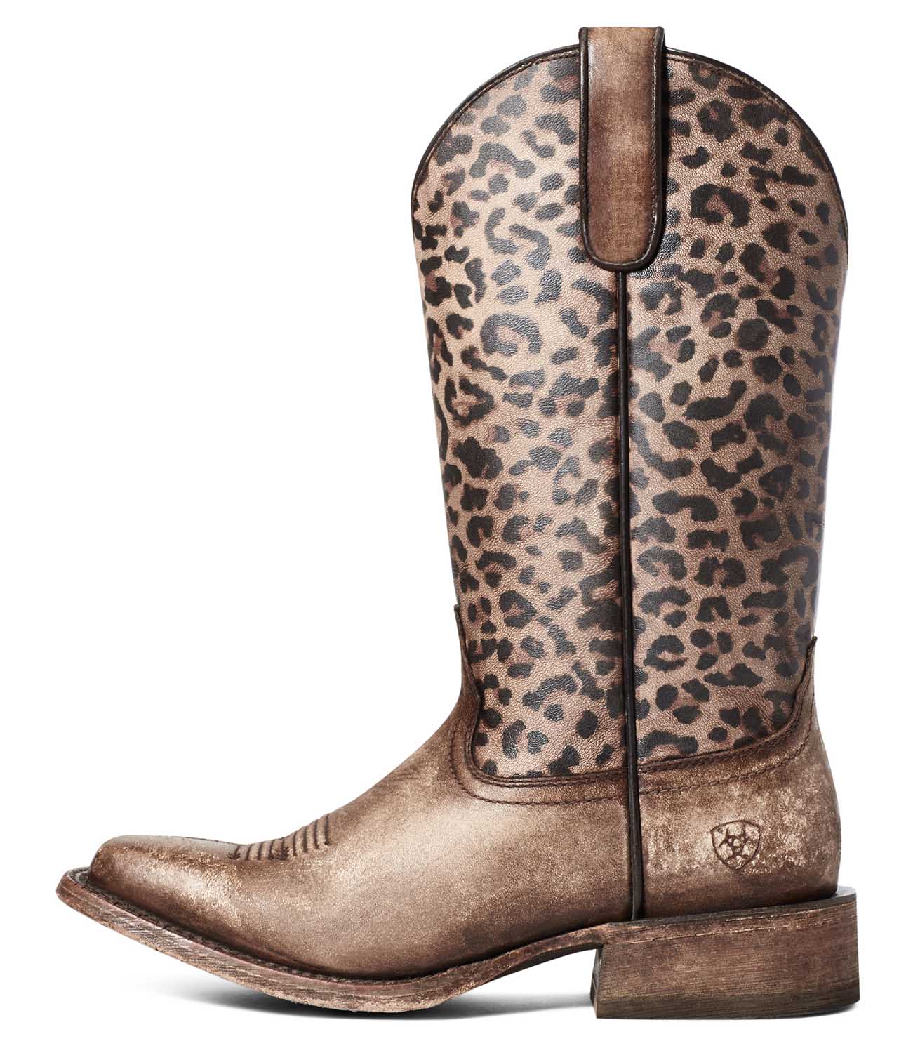 Ariat Women's Circuit Savanna Cheetah Western Boot, Naturally Distressed Brown - Pet's Shop