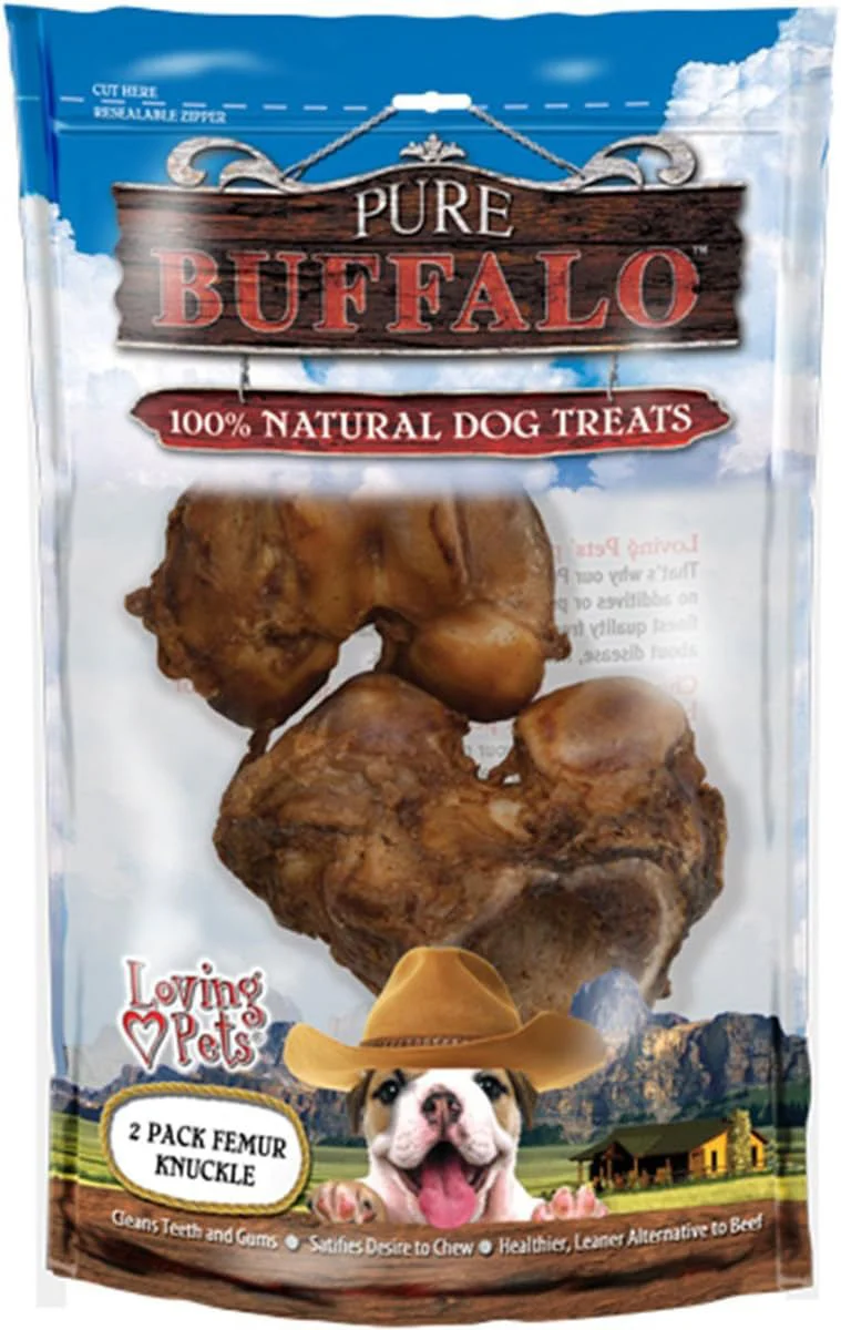 Pure Buffalo Meaty Femur Knuckle, 2 PK - Pet's Shop