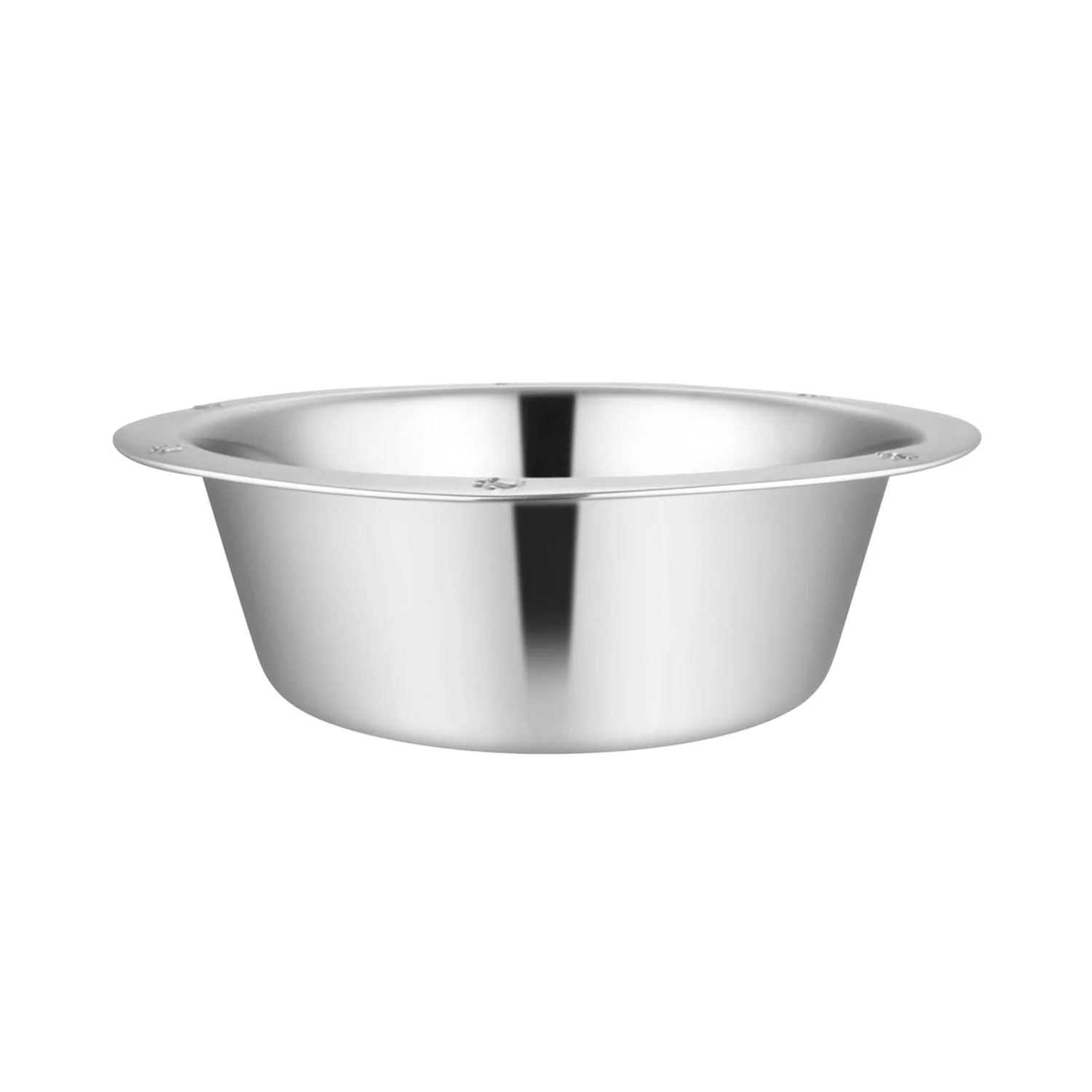 Stainless Steel Embossed Wide-Lip Food & Water Pet Bowls - Pet's Shop