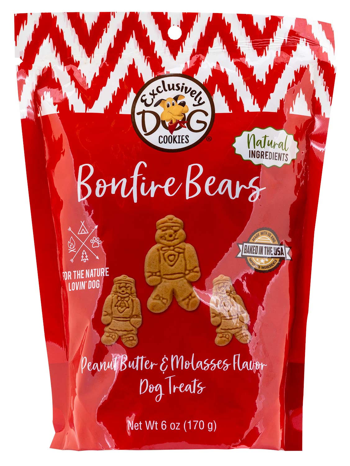 Bonfire Bears PB & Molasses Cookies for Dogs, 6 oz - Pet's Shop