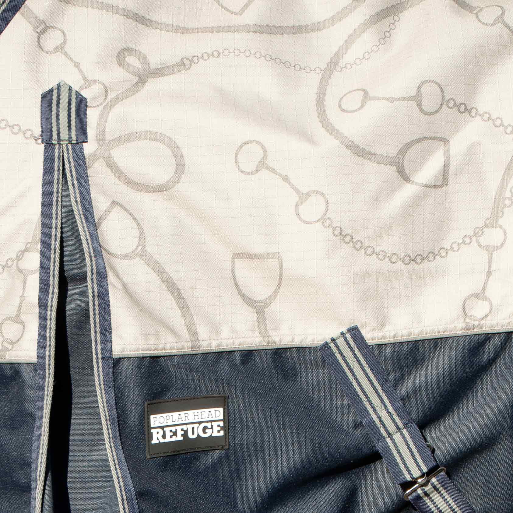 Poplar Head Uniquely English 1200 Denier Turnout Sheet, 0 Gram, Latte Snaffles & Irons - Pet's Shop