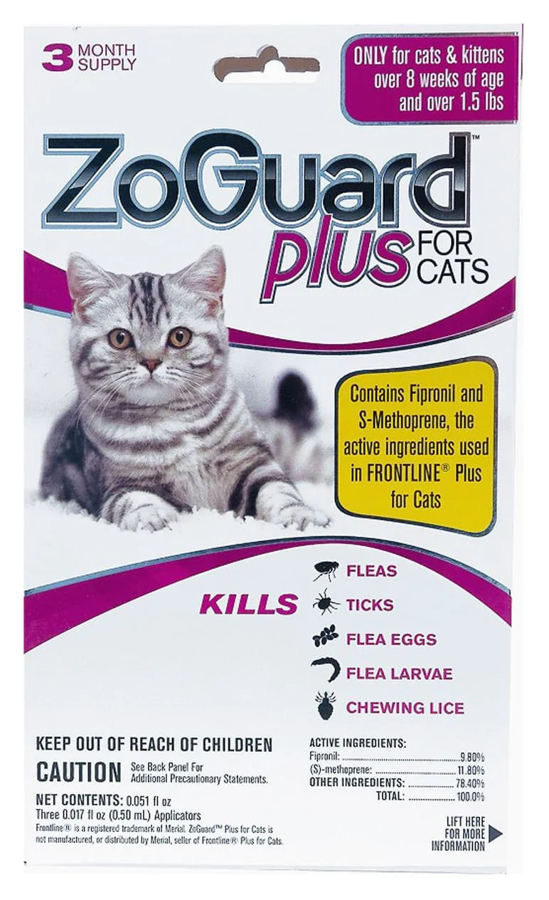 ZoGuard Plus for Cats, 3 pack - Pet's Shop