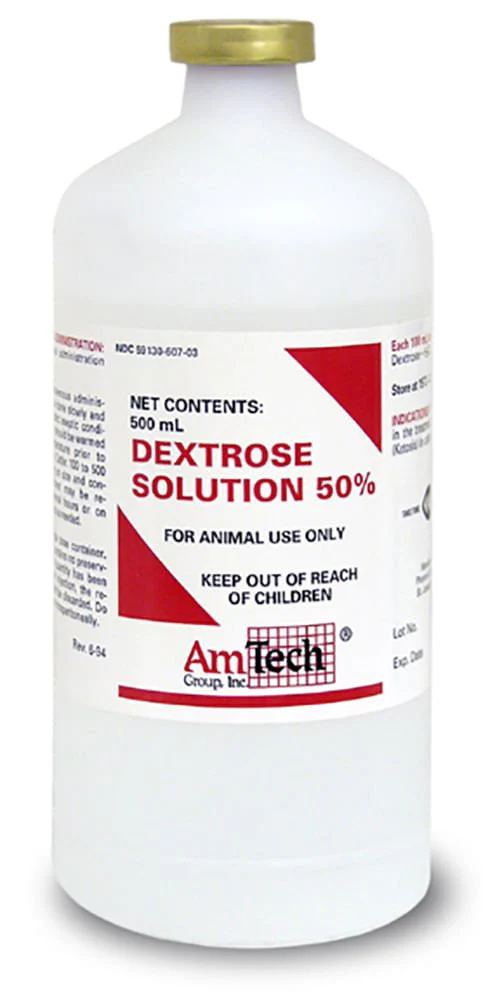 Dextrose 50% Injection, USP, 500 mL - Pet's Shop