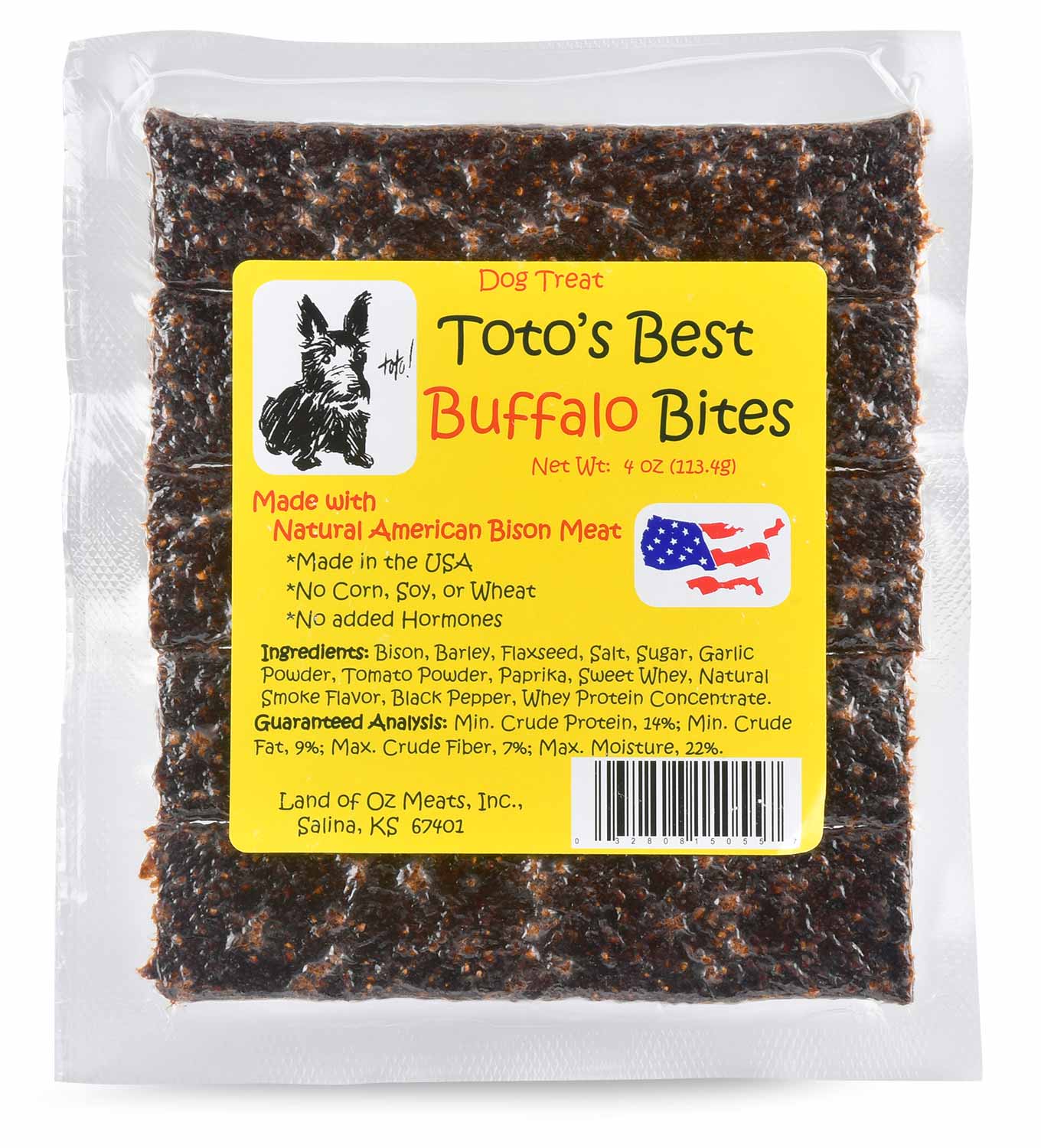 Toto's Best Buffalo Bites Dog Treats, 4 oz - Pet's Shop