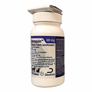 Rx Enroquin (enrofloxacin) Tablets for Dogs and Cats - Pet's Shop