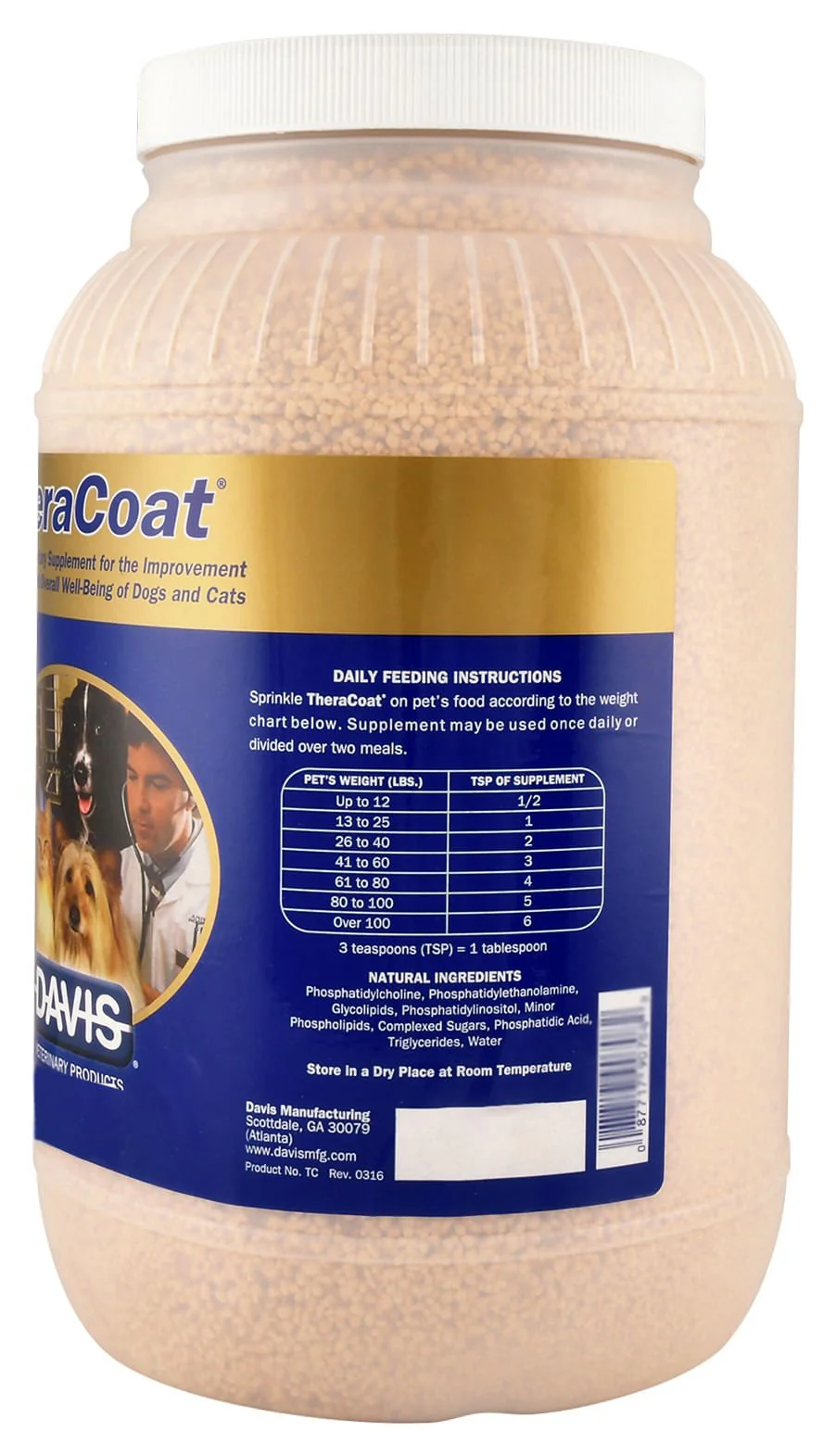 TheraCoat Skin & Coat Supplement for Dogs & Cats - Pet's Shop