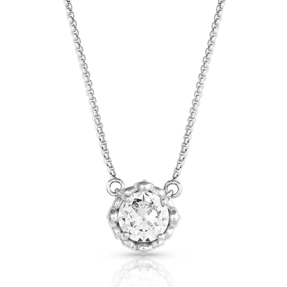 On the Edge Crystal Necklace - Pet's Shop