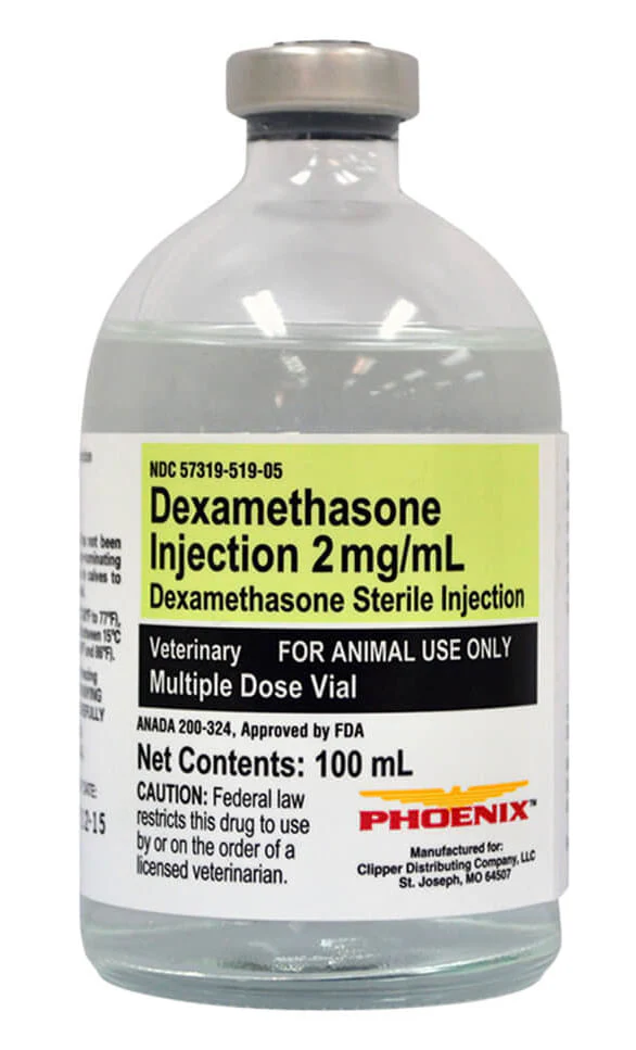 Rx Dexamethasone 2mg/ml x 100ml Injectable - Pet's Shop