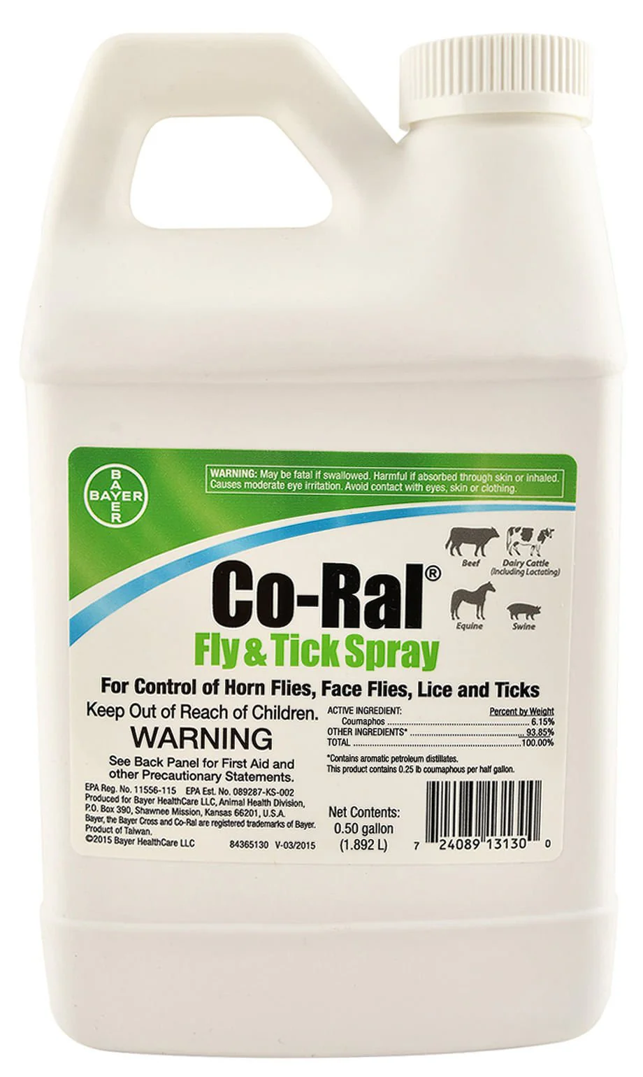 Co-Ral Fly & Tick Spray, 64 oz - Pet's Shop