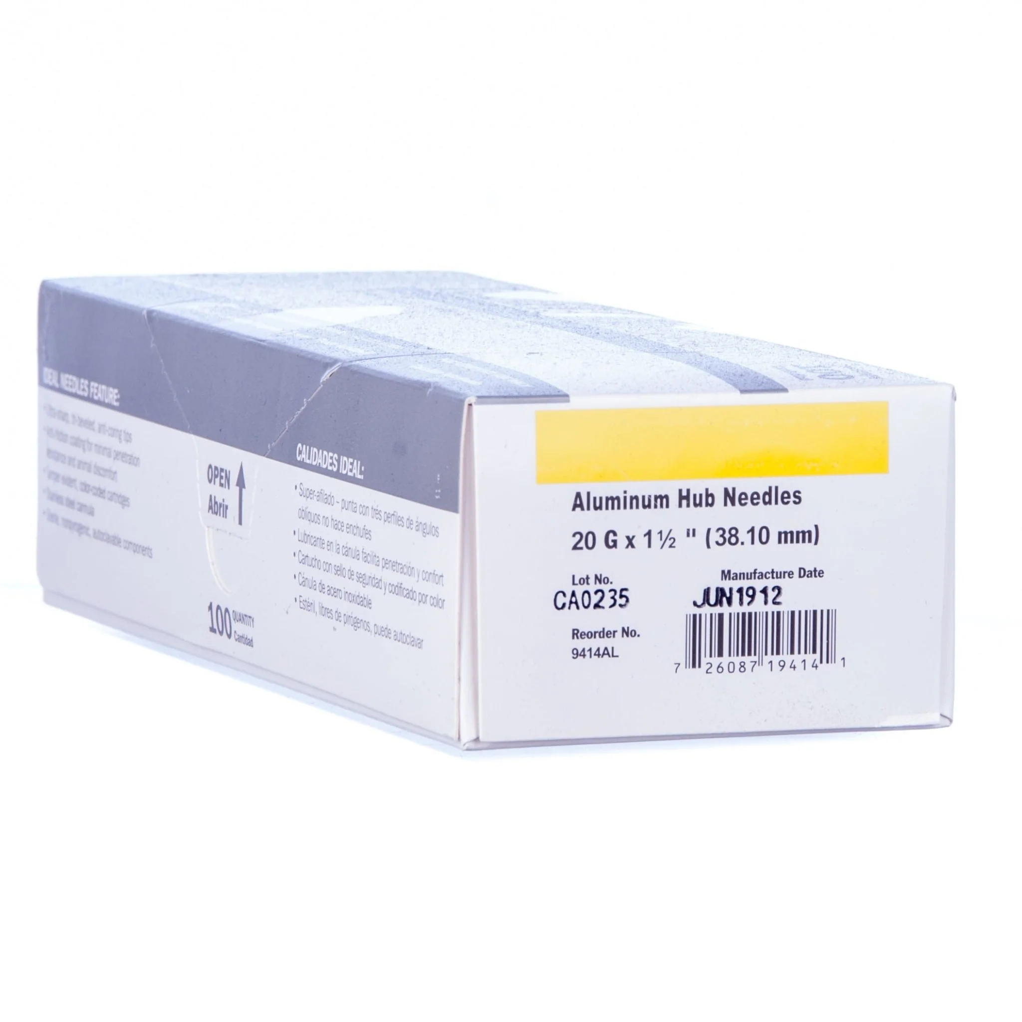 Aluminum Hub Needles, Box of 100 - Pet's Shop