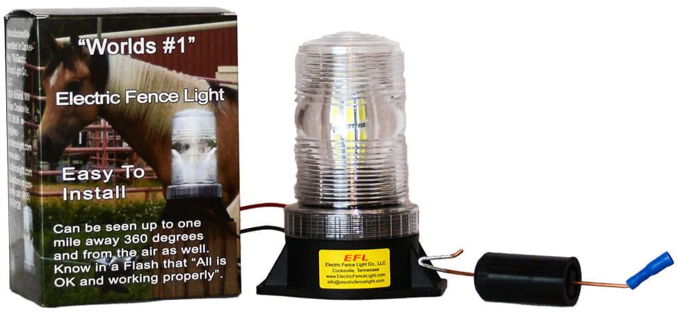 Electric Fence Light with LED Bulb - Pet's Shop