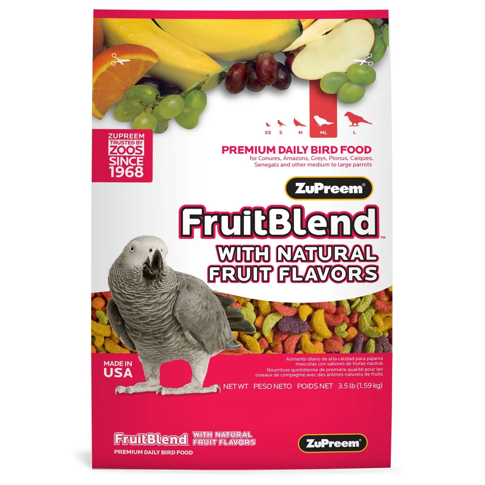 Zupreem FruitBlend Flavor Bird Food - Pet's Shop