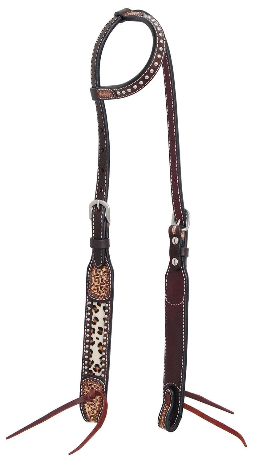 Rafter T Leopard One Ear Headstall - Pet's Shop