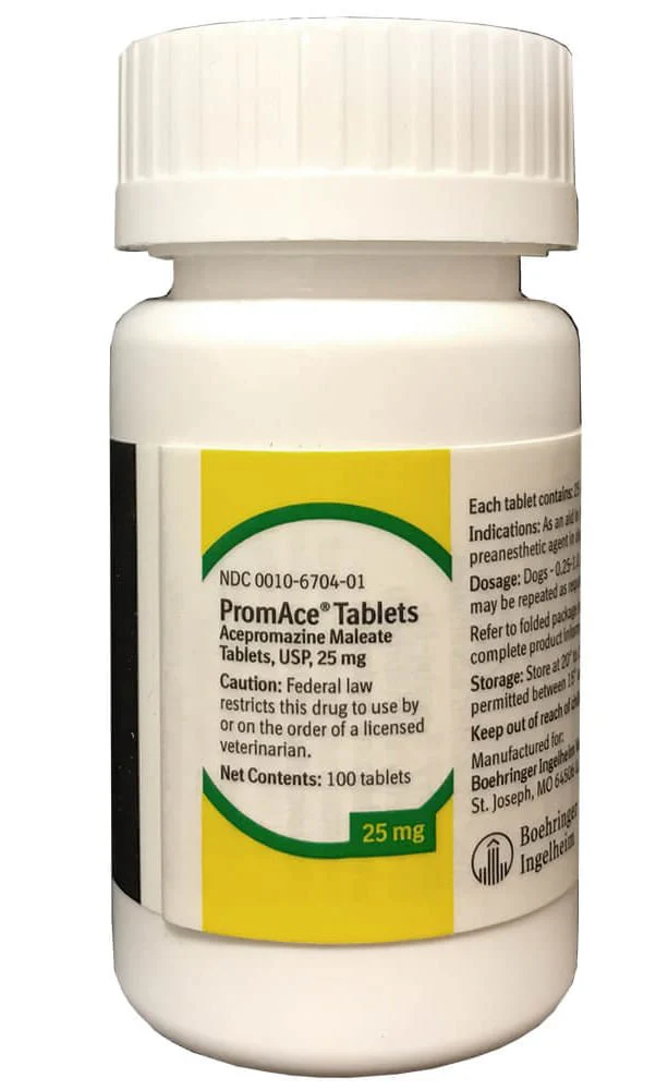 Rx PromAce (acepromazine maleate) Tablets for Horses, Dogs, & Cats - Pet's Shop