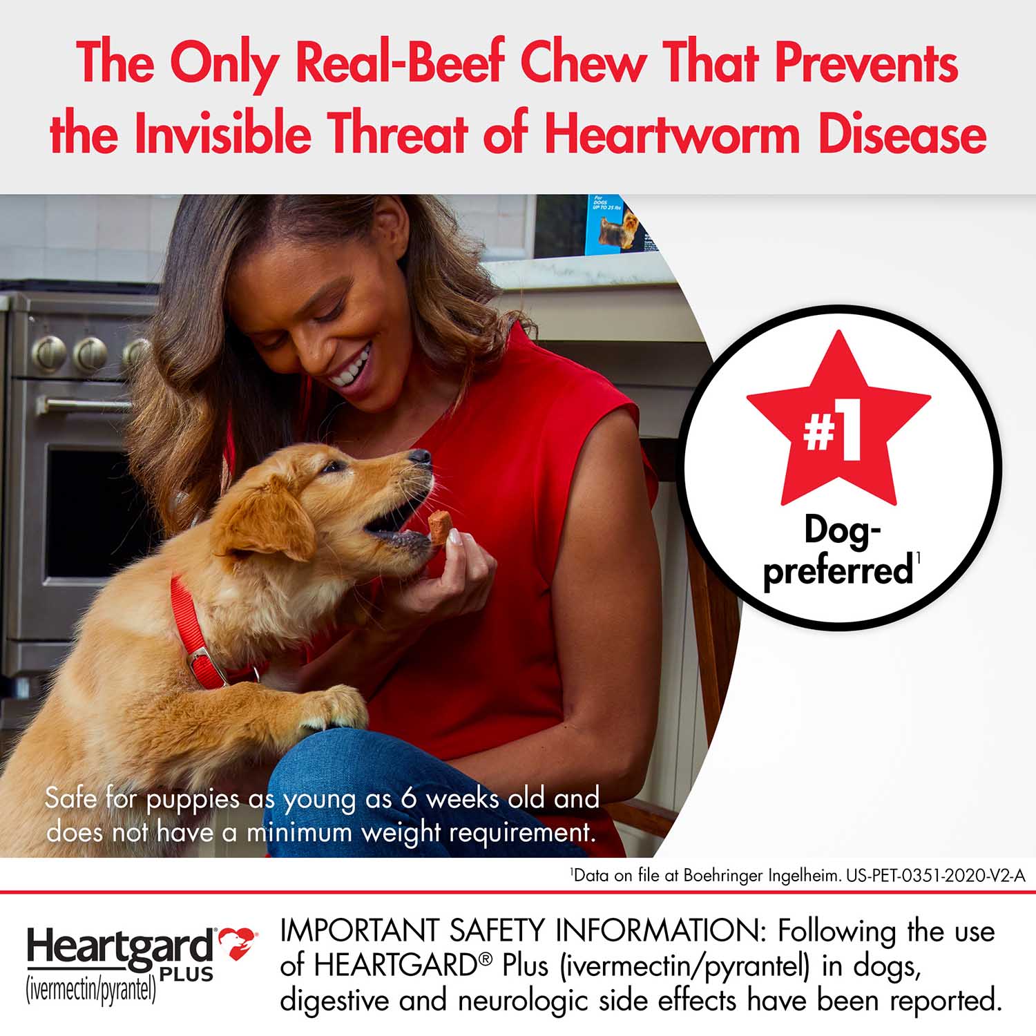 Rx Heartgard Plus (ivermectin/pyrantel) Chewable for Dogs, 1 Month - Pet's Shop