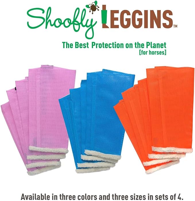 Shoofly Leggins Fine Mesh Fly Boots for Horses, 4-pack - Pet's Shop