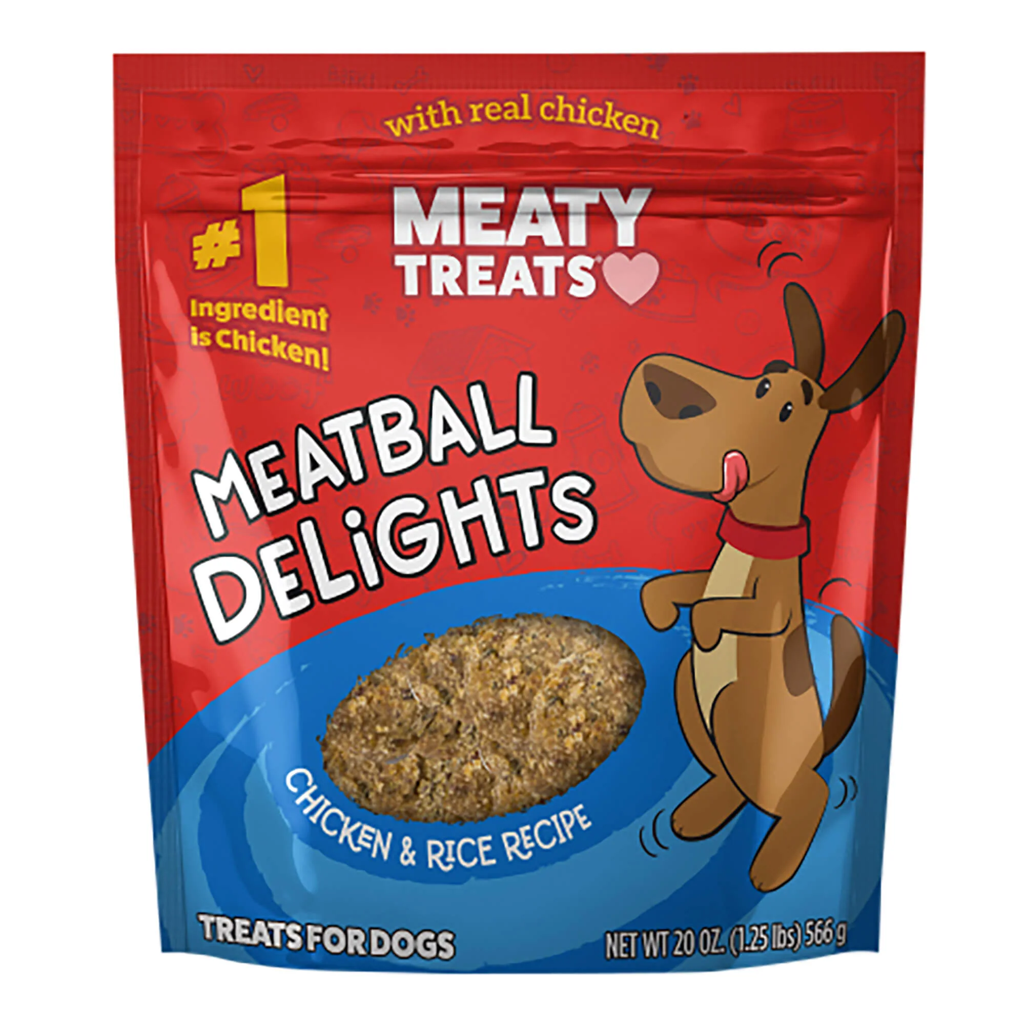 Meaty Treats Meatball Delights, Chicken & Rice Recipe - Pet's Shop