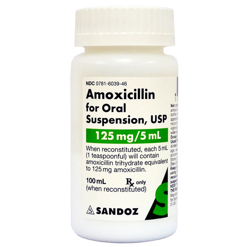 Rx Amoxicillin (Generic) Oral Suspension for Dogs & Cats - Pet's Shop