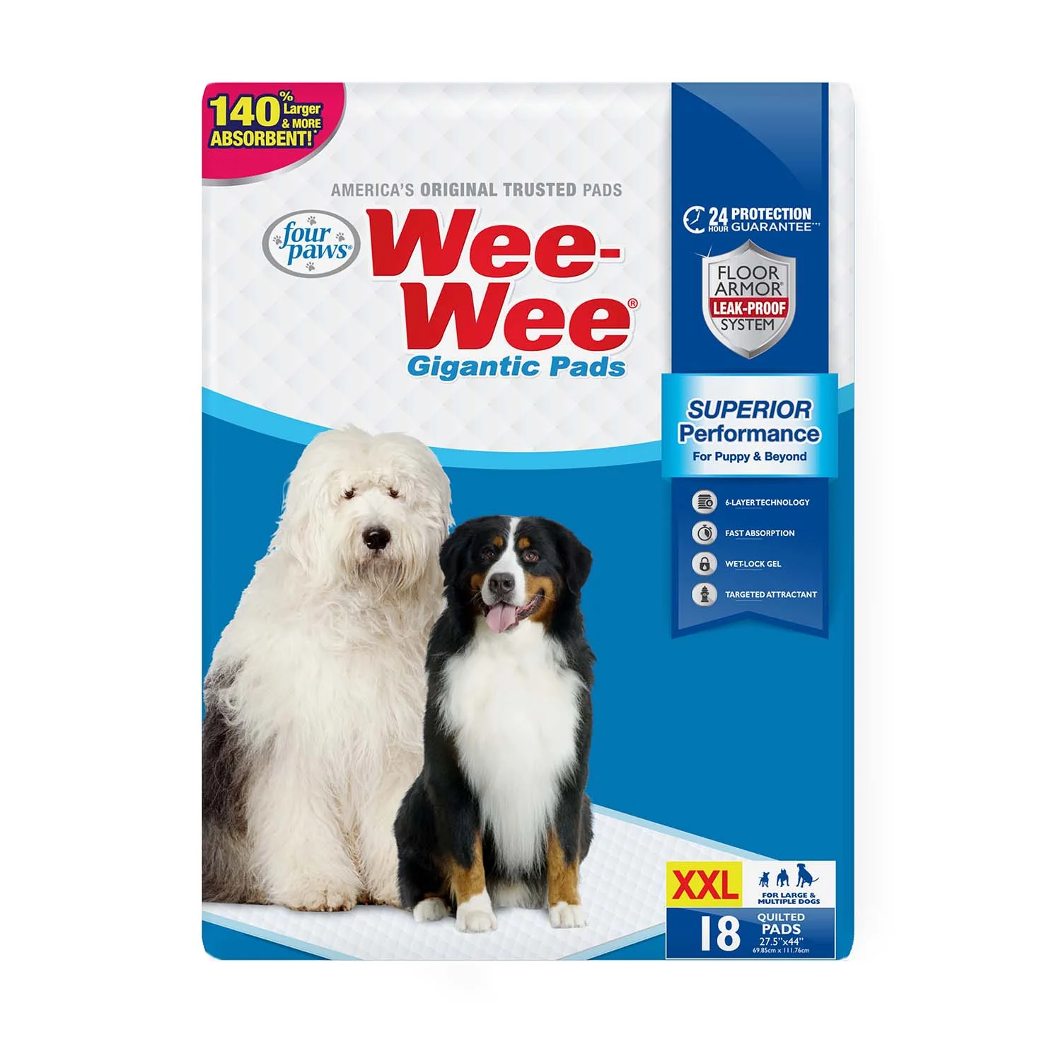 Wee-Wee Superior Performance Gigantic Dog Pee Pads - Pet's Shop