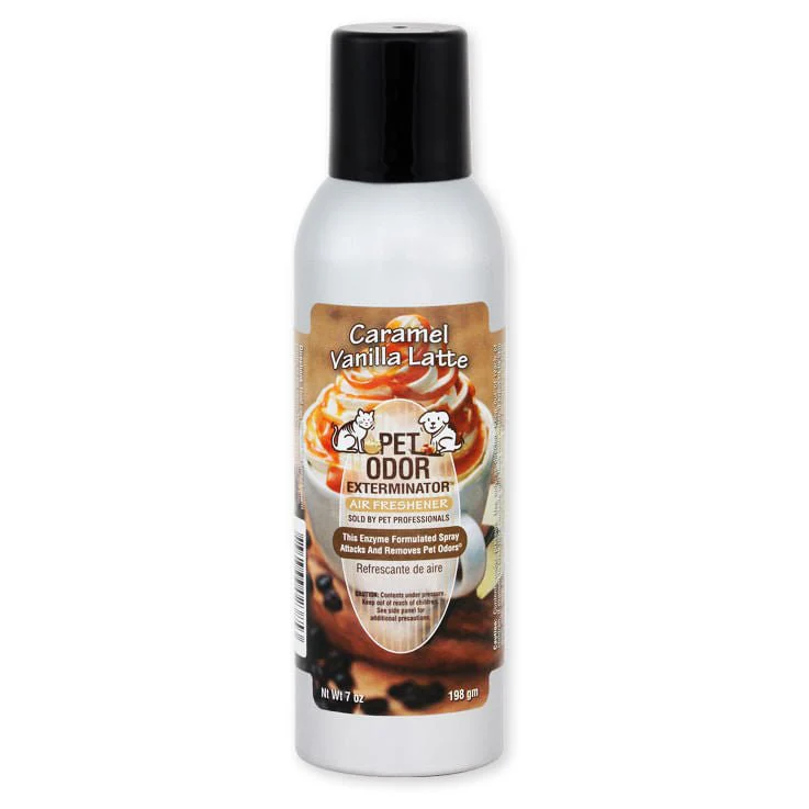 Pet Odor Exterminator Spray, Caramel Vanilla Latte, 7oz - Pet's Shop