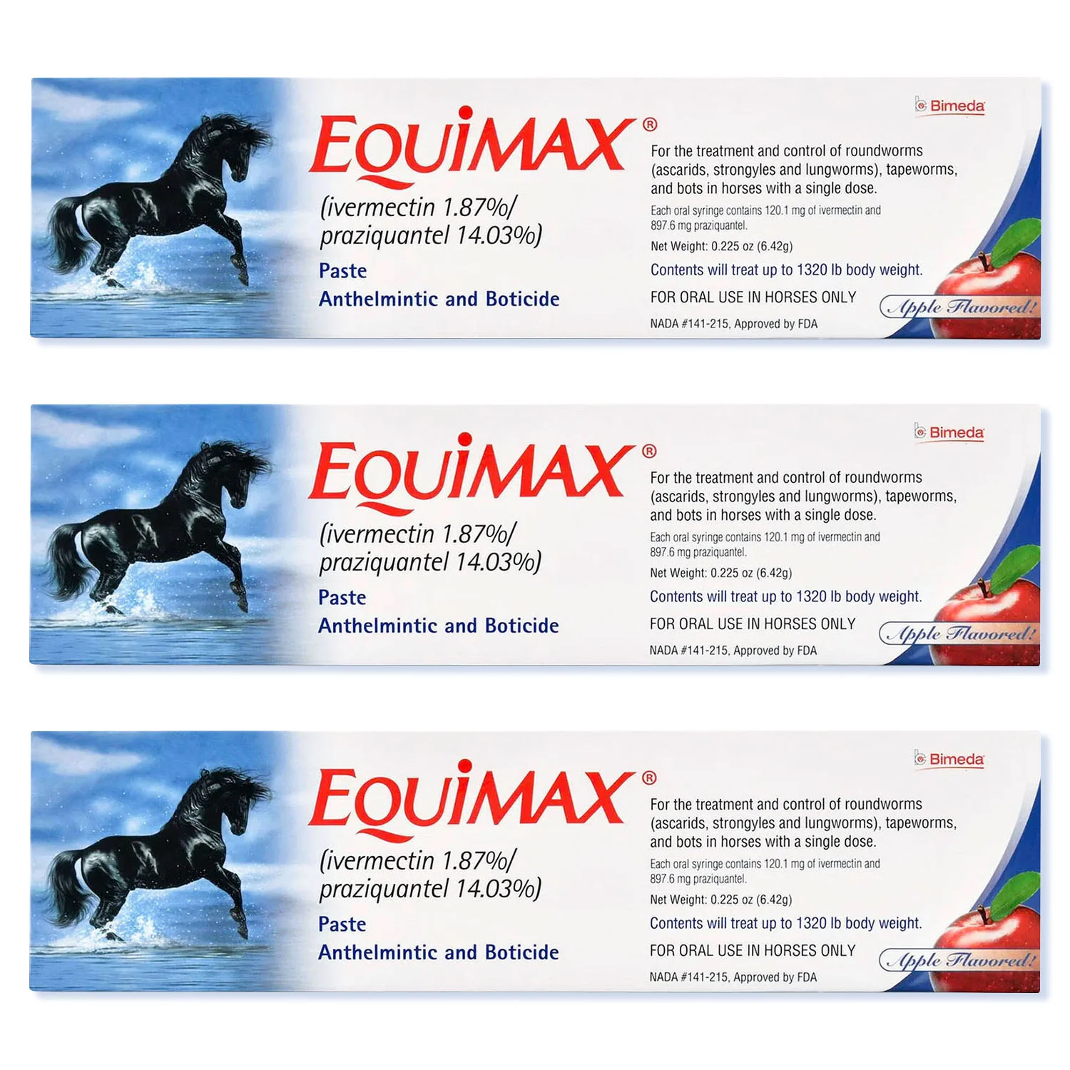 Equimax Horse Wormer Paste, Apple Flavored - Pet's Shop