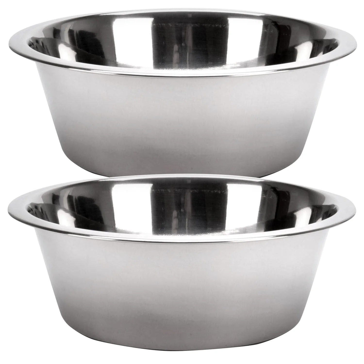 Standard-Weight Stainless Steel Food & Water Pet Bowls - Pet's Shop