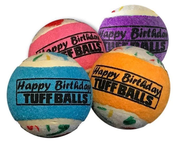 Happy Birthday Tuff Balls - Pet's Shop