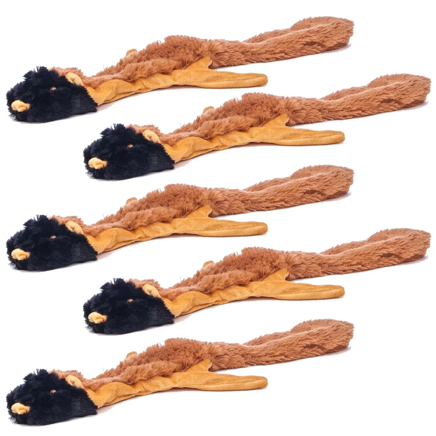 Thinnies Dog Toys, Unstuffed with Squeaker, 21