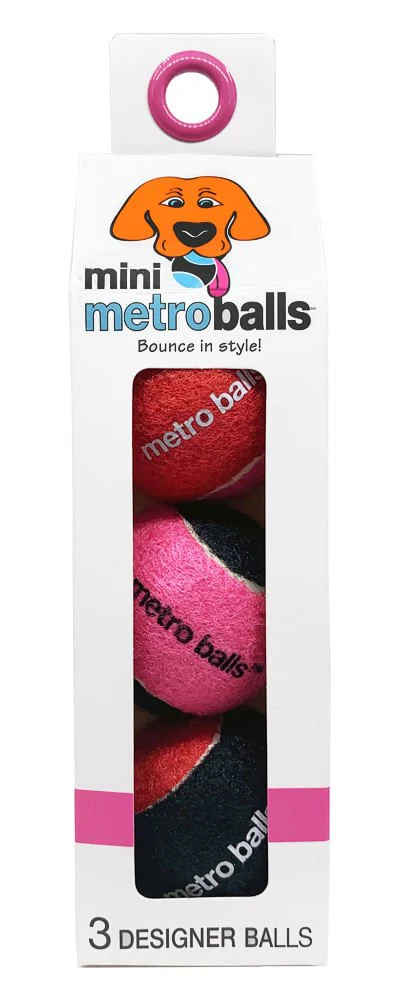 Mini Metro Balls, 3 pk - Pet's Shop